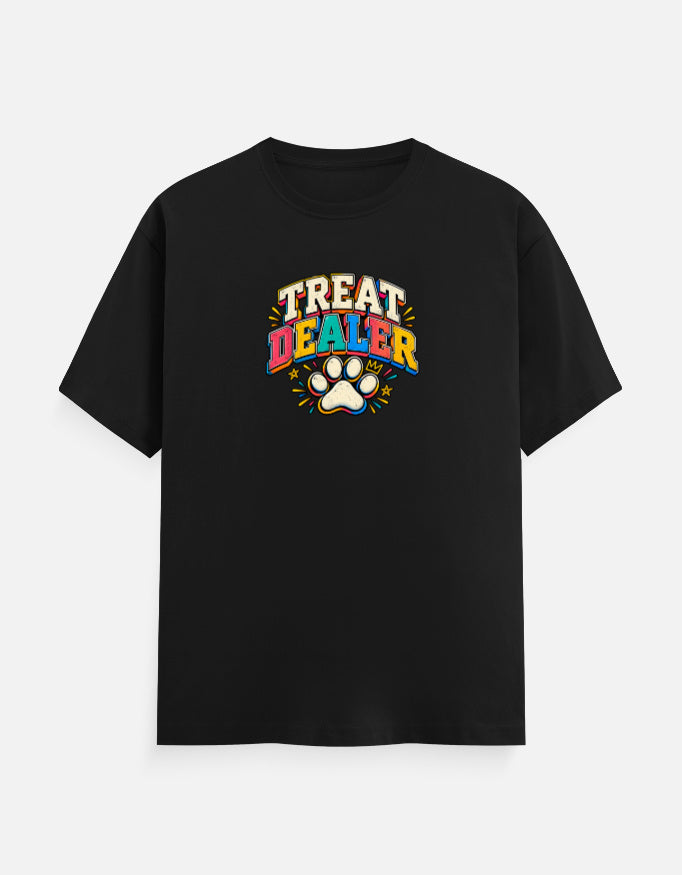 Treat Dealer tee, black, front